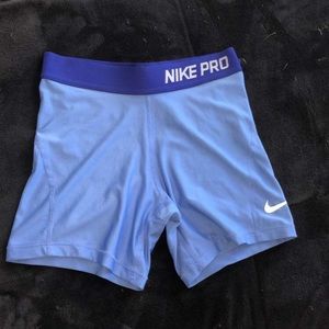 blue nike pros